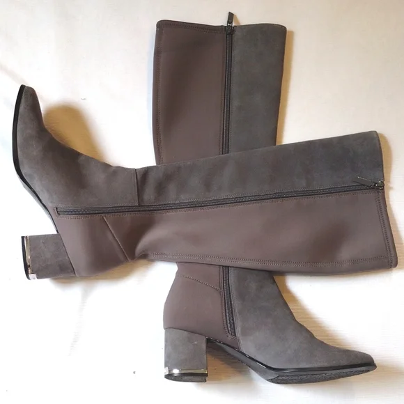 Calvin Klein Gray Freeda Tall Boot - Picture 6 of 11